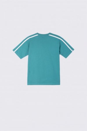 COCCODRILLO t-krekls ar īsam piedurknēm LOOK ON THE BRIGHT SIDE, turquoise, 128 cm, WC2143206LOK-013 WC2143206LOK-013-140