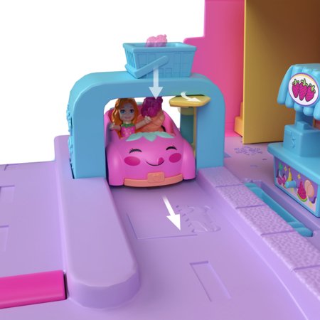 POLLY POCKET komplekts zemeņu piena veikals, HRD45 