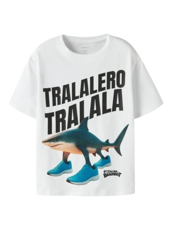 NAME IT BRAINROT t-krekls ar īsam piedurknēm, 13260401-F4F5F0, 