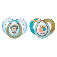 TOMMEE TIPPEE ortodontiskie māneklīši MODA, 6-18 m., 2 gab., 43338599 43338592