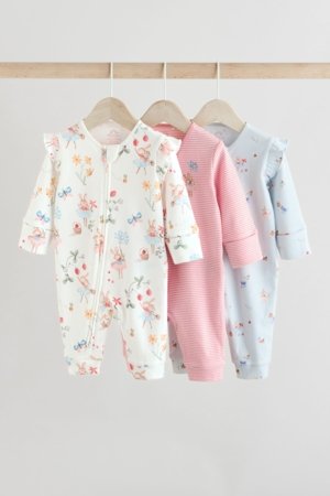 NEXT rompers ar garām piedurknēm, 3 gab., E92937, 86-92 