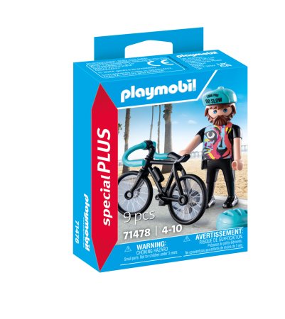 PLAYMOBIL SPECIAL PLUS Šosejas riteņbraucējs Pols, 71478 