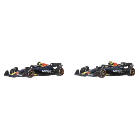 HOT WHEELS PREMIUM F1 Red Bull Max Verstappen un Yuki Tsunoda Formula 1 sacīkšu auto (2 gab.), JMM95 