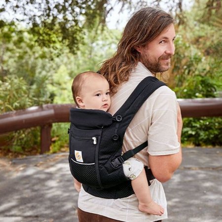 ERGOBABY bērnu pārvadātājs ADAPT SOFTFLEX, Mesh, onyx black, BCASFMONYX BCASFMONYX
