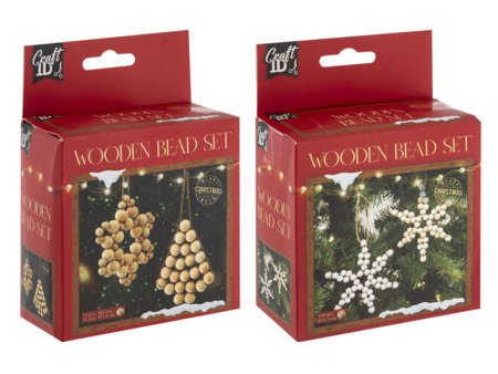CRAFT ID radošais koka pērlīšu komplekts, sortiments, CR8036/GE 