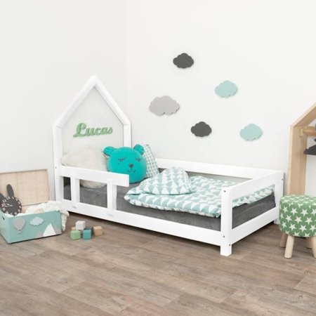 BENLEMI bērnu gulta-māja POPPI, 90x180 cm., White, 7855/90X180-BIL 