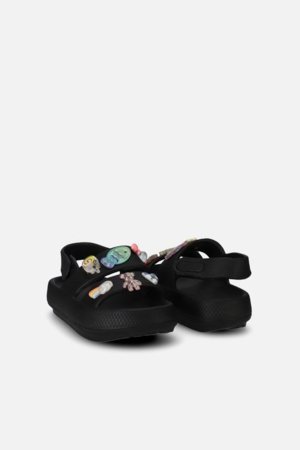 COCCODRILLO sandales, melni, WC6208102SHG-021-036, 36/37 izmērs 