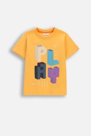 COCCODRILLO t-krekls ar īsam piedurknēm, oranži, WC6143203MBK-006-122, 122 cm 