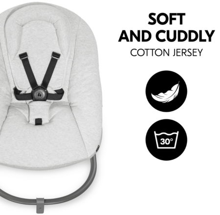 HAUCK šūpuļkrēsls ALPHA BOUNCER PREMIUM, Light grey, 661758 