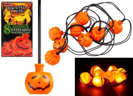 HAUNTED HOUSE LED ķirbju gaismas komplekts, 976216 