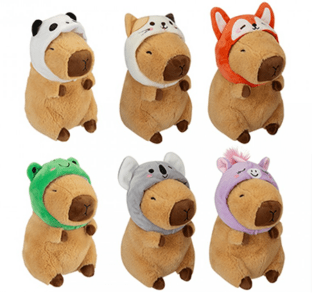 Plīša kapibara 23 cm asorti, 443339