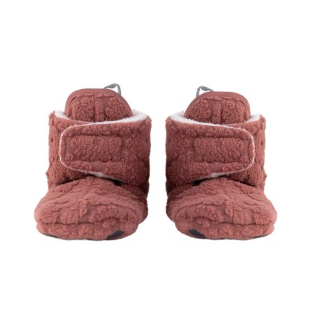 LODGER čībiņas Folklore Fleece, 6-12mėn, rosewood, SLF 625_6-12 