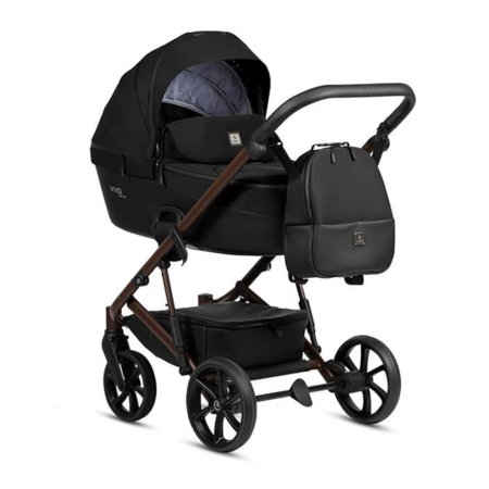 TUTIS universāli ratiņi VIVA 6+ ESSENTIAL 2/1, Caviar, 1612070 