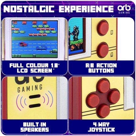 Orb Retro pārnēsājama spēļu konsole, 150 spēles, OR-RETARCCTL 