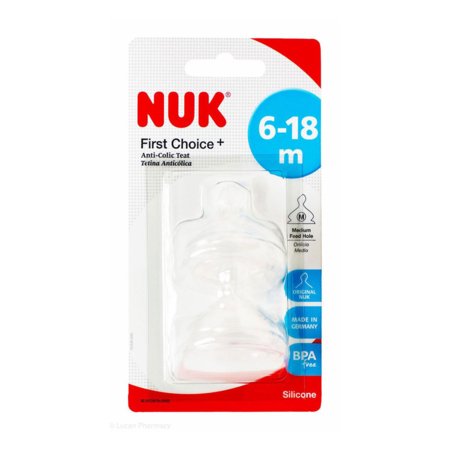 NUK silikona nipelis PERFECT MATCH+, M, 6-18 m., 2 gab., SA106 