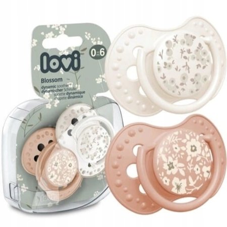 LOVI silikona dinamiskie knupīši, Blossom Ivory, 0-6 m, 2 gab.,  22/921_newgirl 