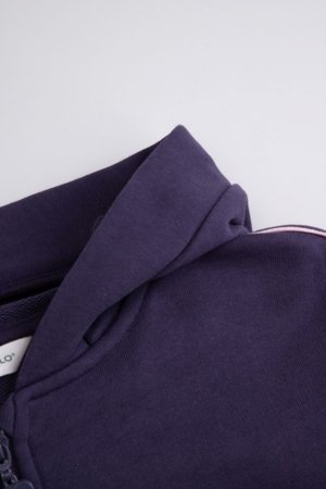 COCCODRILLO džemperis ar rāvējslēdzēju ar kapuci, tumši zils, cm 