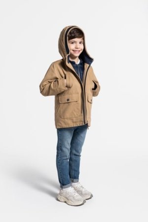 COCCODRILLO jaka OUTERWEAR BOY KIDS, krēmveida, WC5152401OBK-002-122, 122 cm 