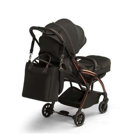 LECLERC ratiņi BABY INFLUENCER, black brown, INF71678 