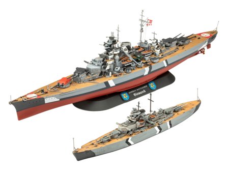 REVELL konstruktors The Legendary Bismarck (1:700 & 1:1200), 05637 