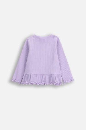 COCCODRILLO t-krekli HAPPY PUPPY GIRL NEWBORN, violeta, ZC5143103HGN-016-086, 86 cm 
