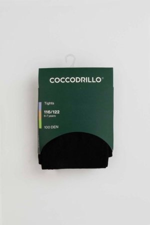 COCCODRILLO zeķubikses TIGHT MICROFIBRE COLORFUL, melns, ZC5380401TMC-021-104, 104/110 cm 