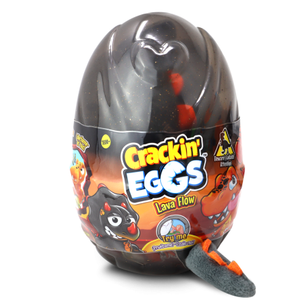 CRACKIN EGGS mini plīša rēcošais dinozaurs Lava Flow, sortiments, SK012D2 