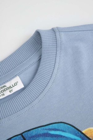 COCCODRILLO t-krekls ar īsam piedurknēm, zili, WC6143213VBA-014-104, 104 cm 