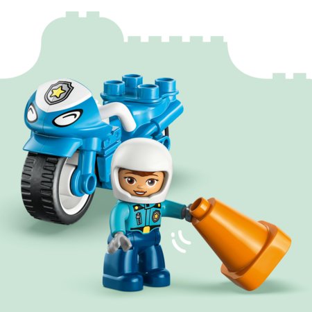 10471 LEGO® DUPLO® Pilsēta: Zils policijas motocikls 