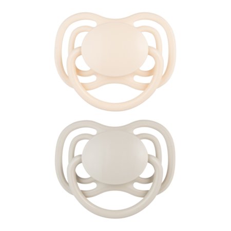 CANPOL BABIES silikona simetriski knupīši NUDE, Creme, 6-18m,  2 gab.,  23/229_cre 