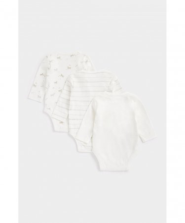 MOTHERCARE bodijs ar garām piedurknēm, 3 gab., CB370 608280