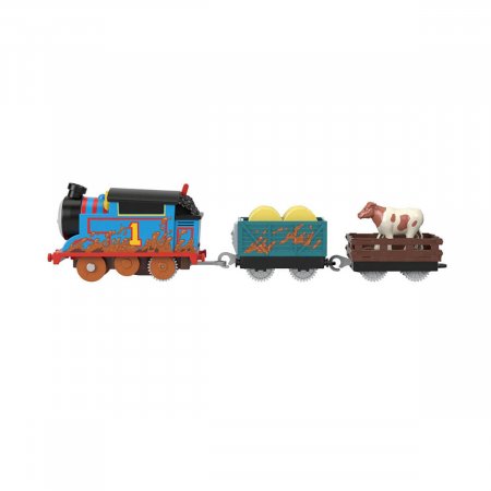 THOMAS & FRIENDS motorizēta lokomotīve ar vagonu, HFX97 HFX97