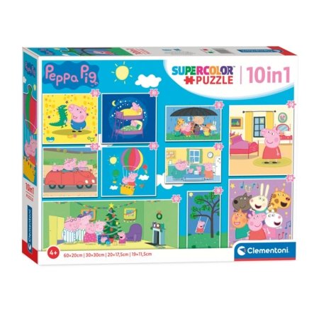 CLEMENTONI puzle Peppa Pig, 10in1, 20271 