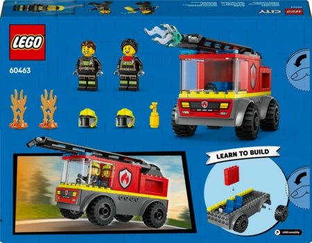 60463 LEGO® City Fire Ugunsdzēsēju automašīna ar kāpnēm 