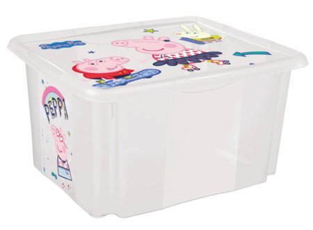 KEEEPER uzglabāšanas kaste ar vāku PEPPA PIG, 24 L, 42.5x35.5x22.5 cm., 1223700119400 