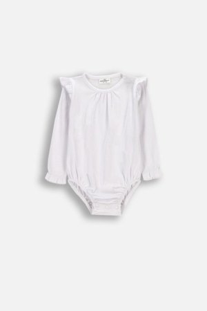 COCCODRILLO bodijs ar garām piedurknēm, balts, izmērs 