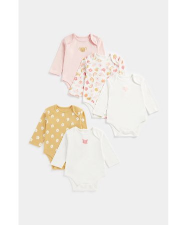 MOTHERCARE bodijs ar garām piedurknēm, 5 gab., FC114 