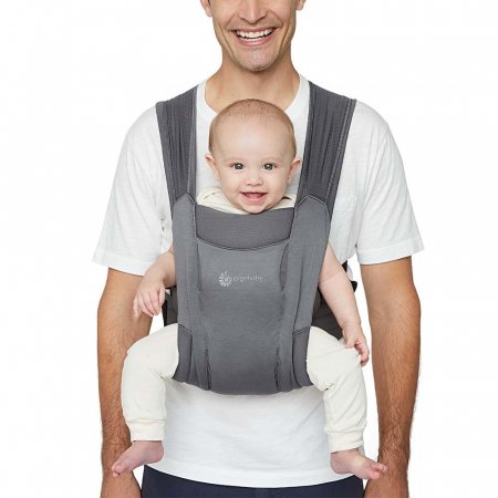 ERGOBABY kengursoma EMBRACE Soft Air Mesh, Soft Grey, BCEMASAMGRY BCEMASAMGRY