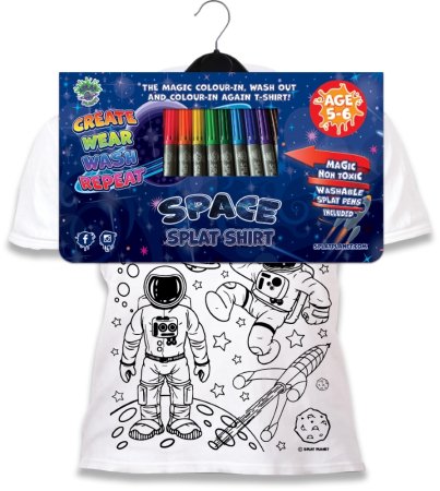 SPLAT PLANET mazgājams T-krekls Kosmoss 5-6 g, SP71218 SP71218