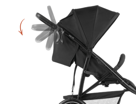 HAUCK ratiņi RAPID 3 AIR, Black, 148594 