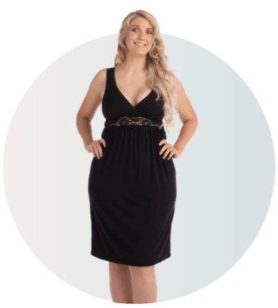 CARRIWELL naktsveļa zīdīšanai Black L, 602200 