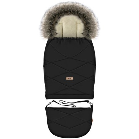 MILLI regulējams kāju sildītājs GROWUP, Black, MIL1110167 