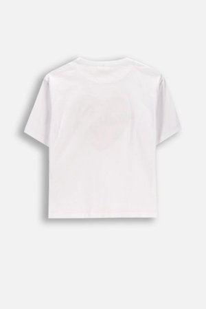 COCCODRILLO t-krekls ar īsam piedurknēm, balti, WC6143206RGJ-001-140, 140 cm 