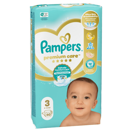 PAMPERS autiņbiksītes Premium Care 3 izmērs 6-10kg 60 gab. 81765772 