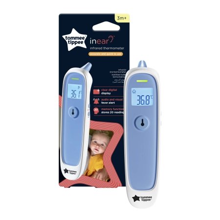 TOMMEE TIPPEE digitālais auss termometrs, 0 m.+, 499057 