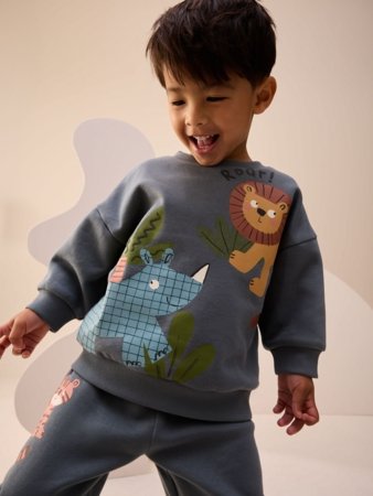 NEXT džemperis + bikses, F89396, 92-98 cm 