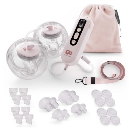 KINDERKRAFT pārnēsājamais dubultais elektriskais krūts sūknis GENTLEFLOW, pink, KEGEFL00PNK0000 