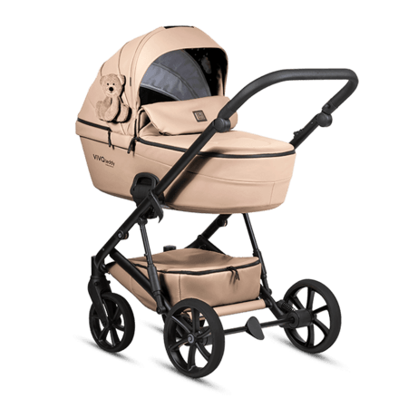 TUTIS universāli ratiņi VIVA 6+ TEDDY limited edition 2/1, Creamy Teddy, 1612111 