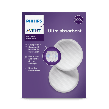 PHILIPS AVENT vienreizējas lietošanas krūšturu ieliktnīši 100 gab SCF254/13 1/615