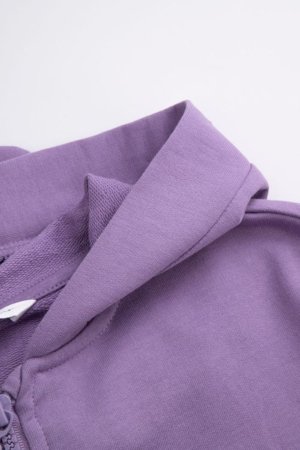 COCCODRILLO džemperis ar rāvējslēdzēju ar kapuci, violets, WC6132401SGK-016-092, 92 cm 